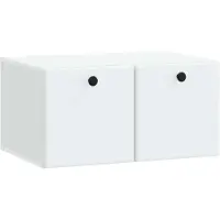 vidaXL Wandmontierter TV-Schrank 59,5 x 41 x 30 cm Weiß Holzwerkstoff