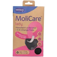 Molicare Lady Absorbent Underwear+5 Pads Gr.l 1 St
