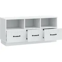 vidaXL TV-Schränk mit Schubladen Weiß 102 x 34,5 x 47 cm Holzwerkstoff