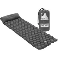 ECD-Germany Isomatte Camping Grau 185x62x15 cm aus 40D-Nylon