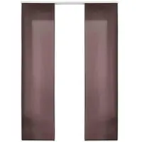 Gardinenbox VORHANG 2ER SET HxB 245x60 cm Braun