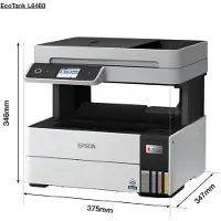 Epson EcoTank L6460, Tintenstrahl, Farbdruck, 4800 x 1200 DPI, A4, Direktdruck, Schwarz, Weiß