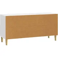 vidaXL TV-Schränk 102 x 34,5 x 50 cm Weiß Holzwerkstoff