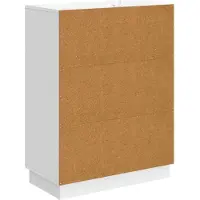 vidaXL Sideboard Weiß 66 x 34,5 x 87 cm Holzwerkstoff