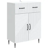 vidaXL Sideboard Weiß 66 x 34,5 x 89,5 cm Holzwerkstoff