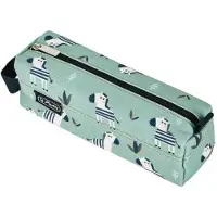 Herlitz Schüleretui Faulenzer quattro Polyester 215x80mm Crazy Zebra Packung mit 2 Stück