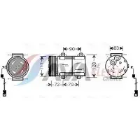 Ava Cooling Kompressor, Klimaanlage FDAK285