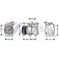 Ava Cooling Kompressor, Klimaanlage HYK138
