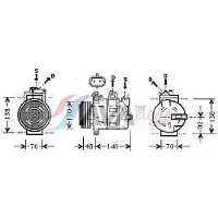 Ava Cooling Kompressor, Klimaanlage OLAK356