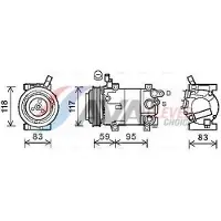 Ava Cooling Kompressor, Klimaanlage HYK323
