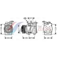 Ava Cooling Kompressor, Klimaanlage KAK137
