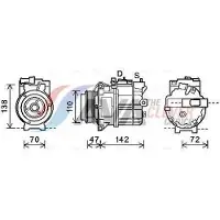 Ava Cooling Kompressor, Klimaanlage AUAK208