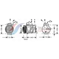 Ava Cooling Kompressor, Klimaanlage SBAK065