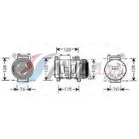 Ava Cooling Kompressor, Klimaanlage BWAK229