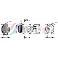Ava Cooling Kompressor, Klimaanlage RTAK283