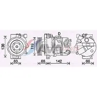 Ava Cooling Kompressor, Klimaanlage HYK452
