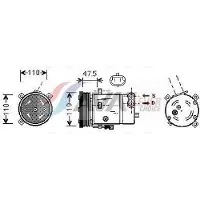 Ava Cooling Kompressor, Klimaanlage OLAK277