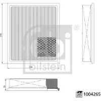 FEBI BILSTEIN Bilstein Luftfilter 1004265