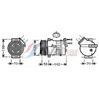 Ava Cooling Kompressor, Klimaanlage SBAK067