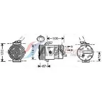 Ava Cooling Kompressor, Klimaanlage OLAK319