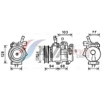 Ava Cooling Kompressor, Klimaanlage KAK236
