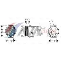 Ava Cooling Kompressor, Klimaanlage DWAK018
