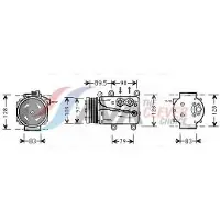Ava Cooling Kompressor, Klimaanlage FDAK082