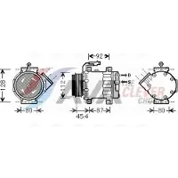 Ava Cooling Kompressor, Klimaanlage FTK366