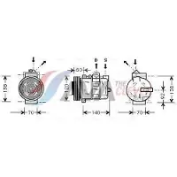 Ava Cooling Kompressor, Klimaanlage AUAK050