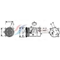 Ava Cooling Kompressor, Klimaanlage DWAK038