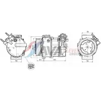 Ava Cooling Kompressor, Klimaanlage JRAK061