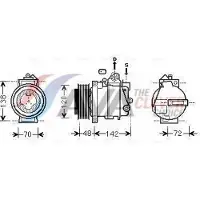 Ava Cooling Kompressor, Klimaanlage MSAK567