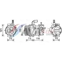 Ava Cooling Kompressor, Klimaanlage VNAK375
