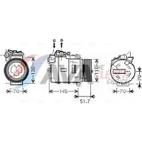 Ava Cooling Kompressor, Klimaanlage BWAK329