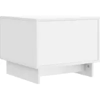 vidaXL Couchtisch mit Schubladen Weiß 49 x 50 x 40 cm Holzwerkstoff