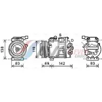 Ava Cooling Kompressor, Klimaanlage HYK281