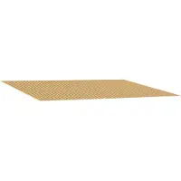 vidaXL Markisenersatzstoff Orange und Schwarz 450 x 300 cm Polyester