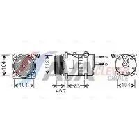 Ava Cooling Kompressor, Klimaanlage VNAK288