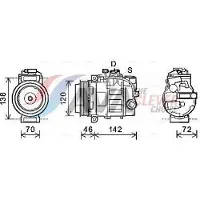 Ava Cooling Kompressor, Klimaanlage PRAK074