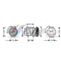 Ava Cooling Kompressor, Klimaanlage PRK029