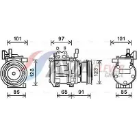 Ava Cooling Kompressor, Klimaanlage KAK208