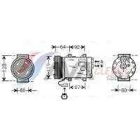Ava Cooling Kompressor, Klimaanlage JEK029
