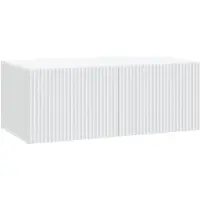 vidaXL Wandmontierter TV-Schrank Weiß 78,5 x 41 x 30 cm Holzwerkstoff