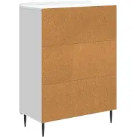 vidaXL Sideboard Weiß 66 x 34,5 x 92 cm Holzwerkstoff