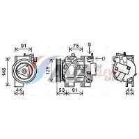 Ava Cooling Kompressor, Klimaanlage DNAK335