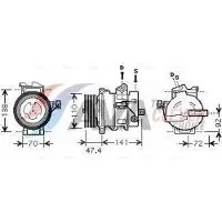 Ava Cooling Kompressor, Klimaanlage AUAK188