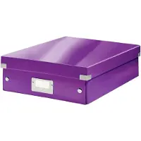 Leitz Organisationsbox Click & Store mittel violett Packung mit 6 Stück