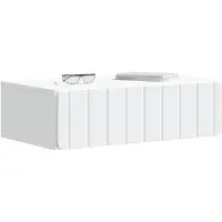 vidaXL Wandmontierter Beistelltisch Weiß 59 x 34,5 x 17 cm