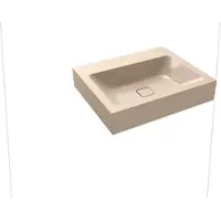 Kaldewei CONO Wandwaschtisch, 600x500 mm, bahamabeige, Perl-Effekt, Antidröhn, ohne Überlauf
