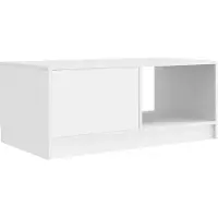 vidaXL Couchtisch Weiß 90 x 50 x 37 cm Holzwerkstoff
